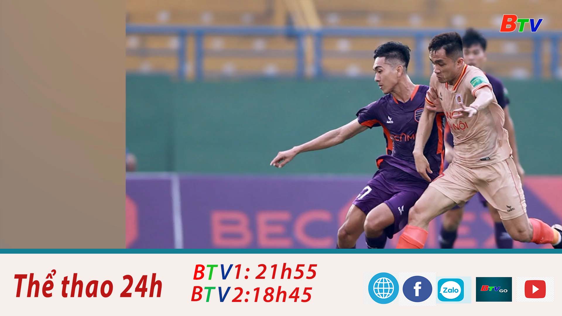 Vòng 6 V.League 2023 – Becamex Bình Dương 1-2 CAHN